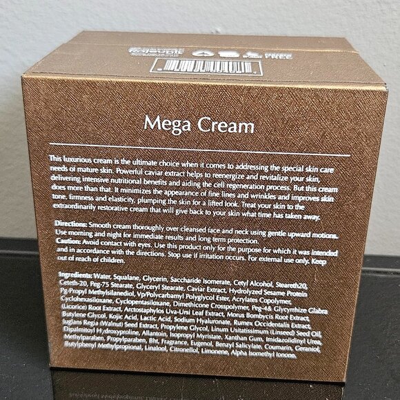 RAJEUNIR BLACK CAVIAR MEGA CREAM - 1.75 fl oz \ 50 ml - BRAND NEW - SEALED - Picture 4 of 9